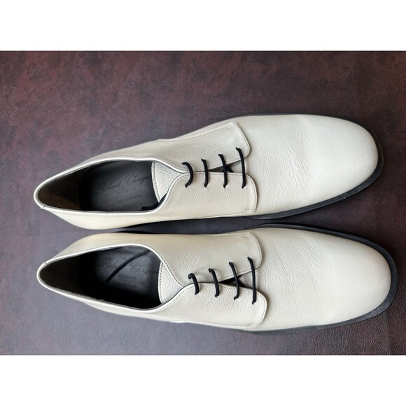 NEW Robert Clergerie Men’s Oxford White Leather Dress Shoe EU44 Size 11 main image 8